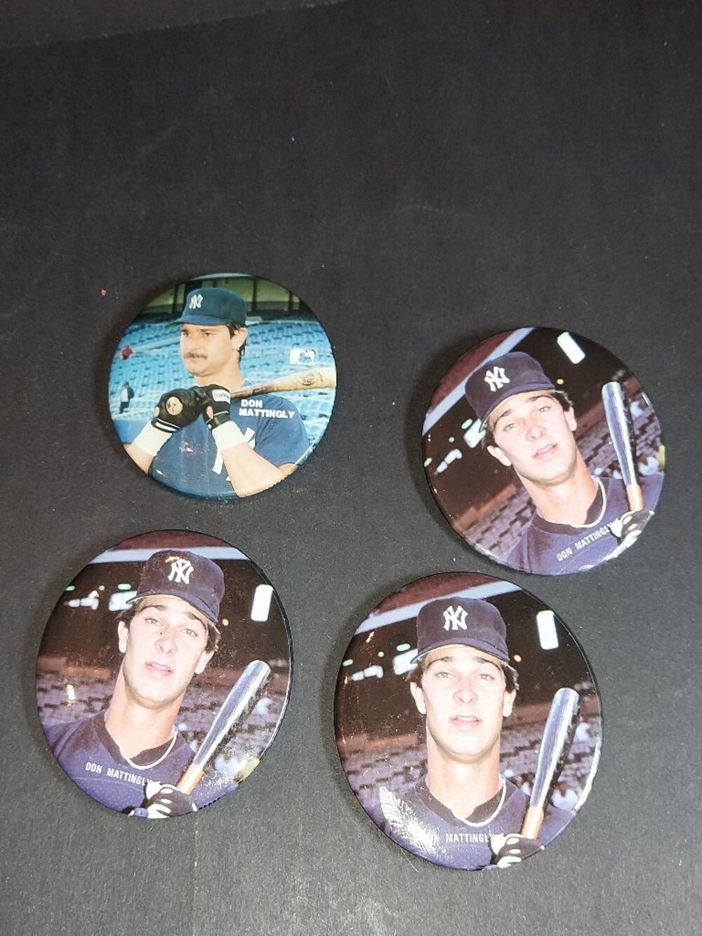 Vintage NY YANKEES MATTINGLY Pins Lot of 4